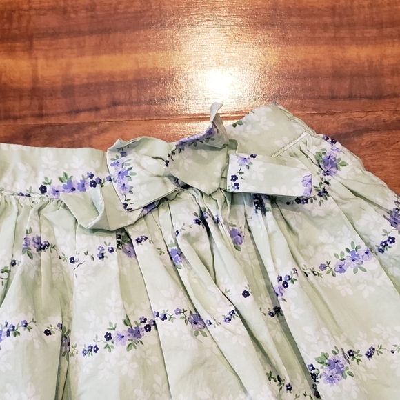 Janie and Jack EUC 6-12 months floral embroidered cardigan, floral vine skirt - Picture 8 of 11